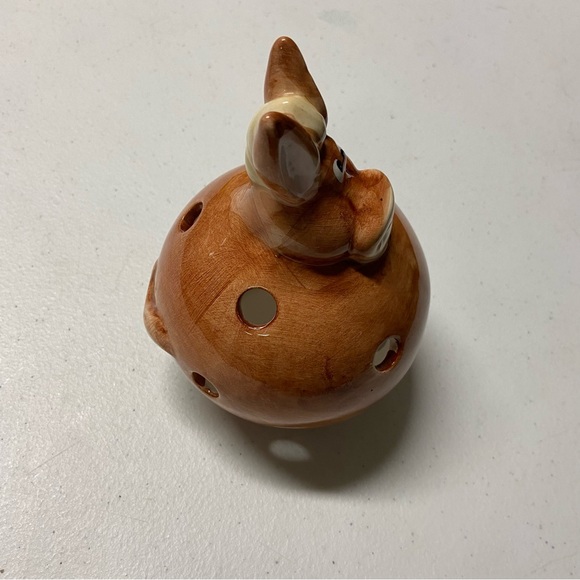 Cartoon Vtg Brown Horse Tea Light Holder Ceramic Folk art Equestrian Home Candle - Picture 13 of 14